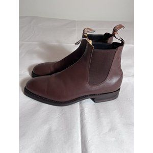 RM Williams Comfort Craftsman Chelsea Boots 8G AU/UK/9 US Dark Tan Brown Leather